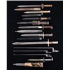 Image 1 : INTERESTING ASSORTMENT OF 10 EUROPEAN BAYONETS.