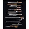 Image 2 : INTERESTING ASSORTMENT OF 10 EUROPEAN BAYONETS.