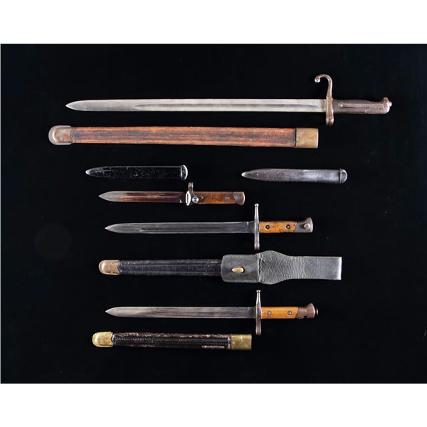 DESIRABLE GROUP OF FOUR ITALIAN BAYONETS.