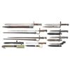 Image 2 : LOT OF NINE ASSORTED BAYONETS.