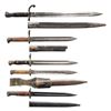 Image 1 : LOT OF 5 FOREIGN MILITARY BAYONETS.