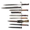 Image 2 : LOT OF 5 FOREIGN MILITARY BAYONETS.