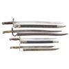 Image 1 : LOT OF 4 FOREIGN BAYONETS & EDGED WEAPONS.