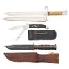Image 2 : LOT OF 2 KNIVES & 1 MAUSER PATTERN DRESS BAYONET.