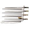 Image 2 : LOT OF FOUR FRENCH BAYONETS.