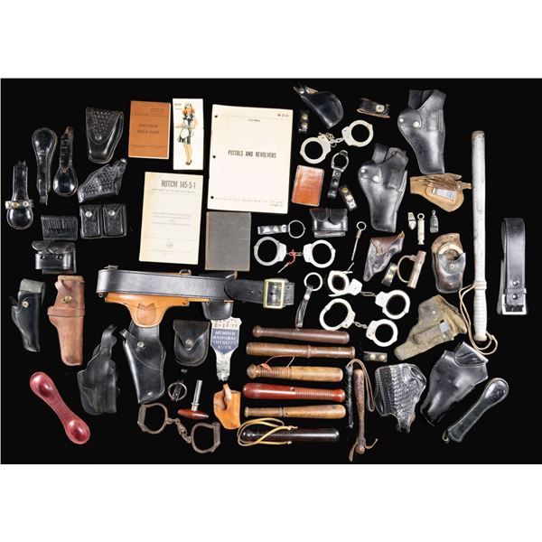 LARGE LOT OF POLICE RELATED ITEMS.