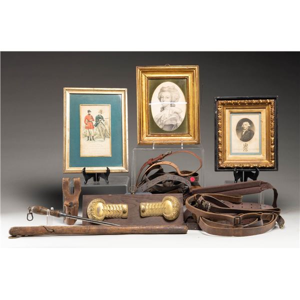 MISC GROUPING OF BRITISH NAPOLEANIC ERA MILITARIA,
