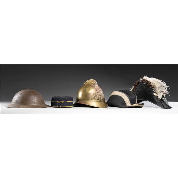 LOT OF ASSORTED HEAD GEAR.