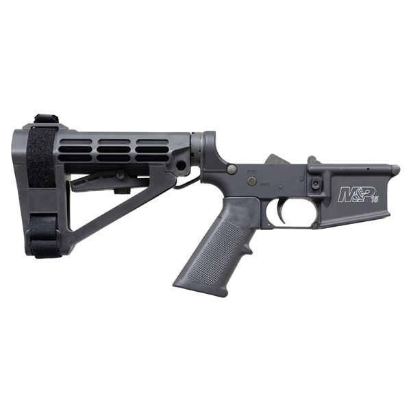 LIKE NEW S&W M&P15 LOWER RECEIVER WITH SB TACTICAL