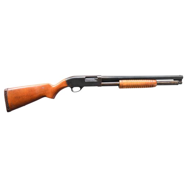 HIGH STANDARD PUMP ACTION RIOT SHOTGUN.