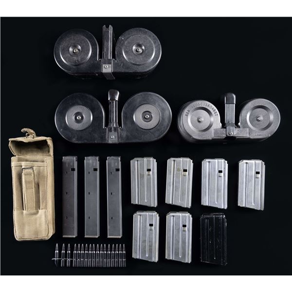 LOT OF BETA DRUM, COLT SMG & AR-15, & ARMALITE