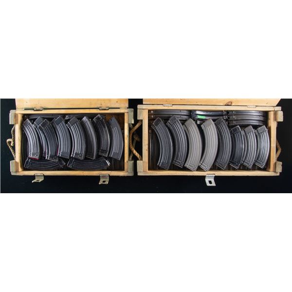 LOT OF 77 ASSORTED 7.62X39MM AK PATTERN MAGAZINES.
