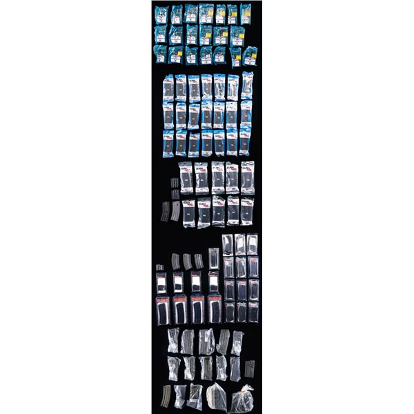 104 MAGAZINES: AR-15, GALIL, G3, M-14 AND RUGER.