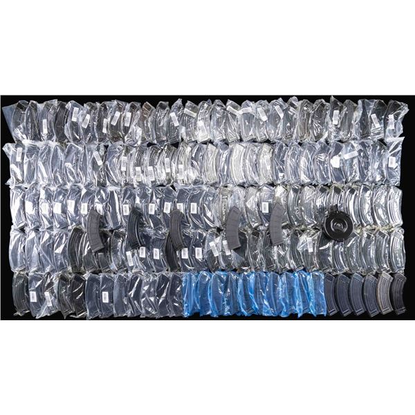 127 AK-47 MAGAZINES OF 30 RDS. AND 1 DRUM OF 75