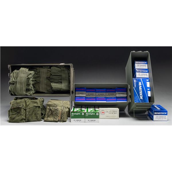 ABOUT 2150 RDS. OF VARIED 30 CARBINE AMMO.