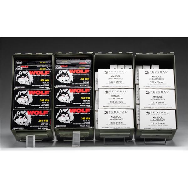 1,000 RDS. WOLF 308 WIN. & 760 RDS. FEDERAL