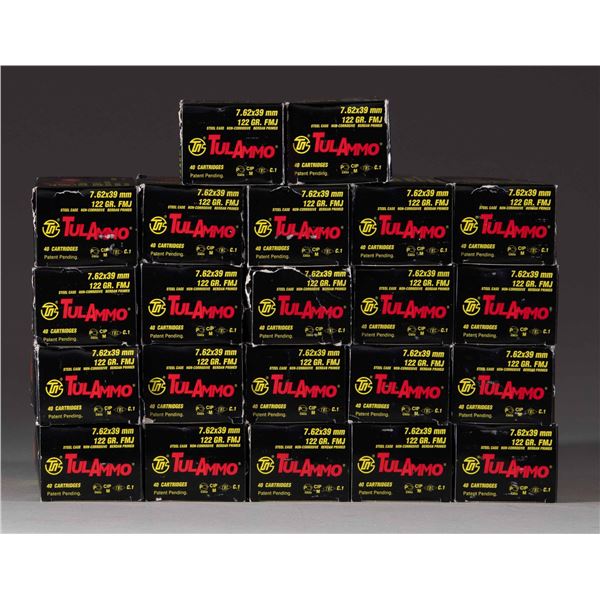 7.62X39 GROUP OF 880 ROUNDS TULAMMO.