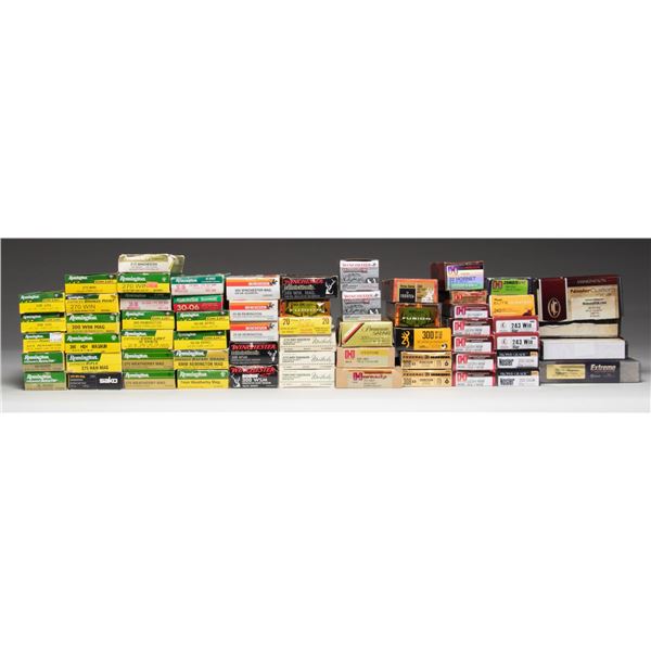 LARGE LOT OF VARIED RIFLE AMMO.