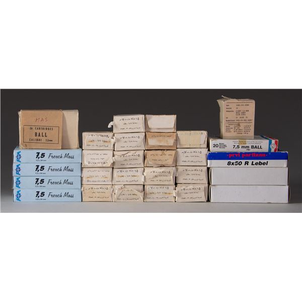 GROUPING OF 465 ROUNDS OF FRENCH MILITARY 7.5 MAS