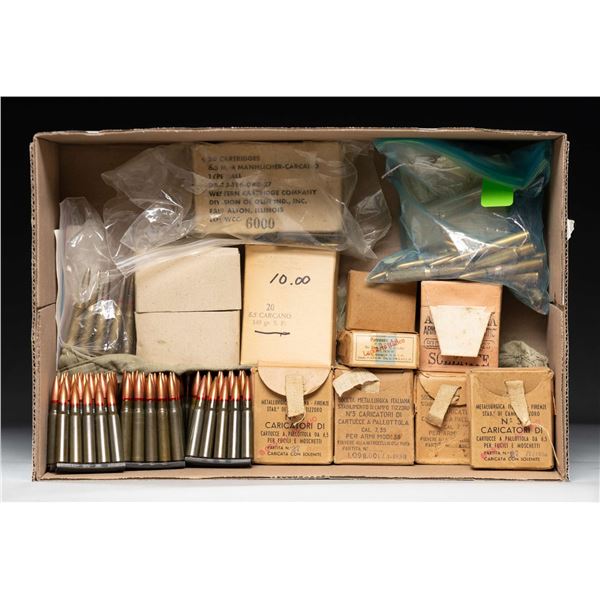 MIXED SURPLUS RIFLE AMMO LOT.