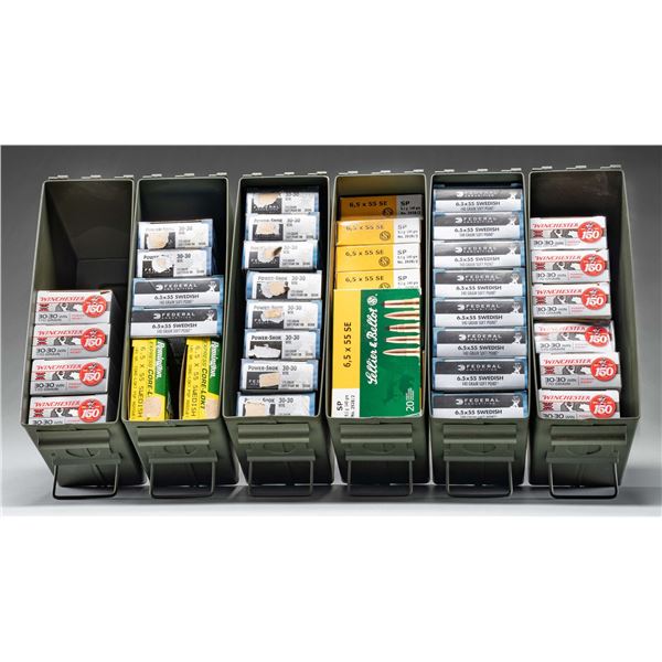 30-30 (400 RDS.) AND 6.5X55 (440 RDS.) RIFLE AMMO.