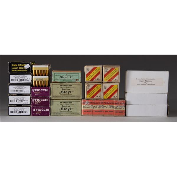 GROUPING OF 846 ROUNDS OF SCARCE MILITARY PISTOL