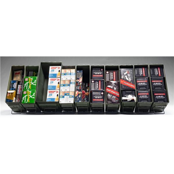 LARGE LOT OF VARIED 22 RF AMMO.