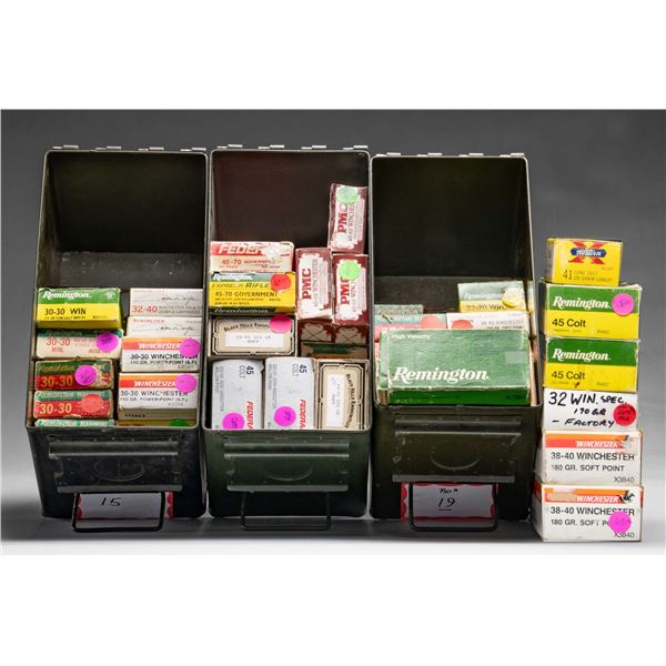 VARIED, SOMEWHAT SCARCE AND COLLECTABLE AMMO.