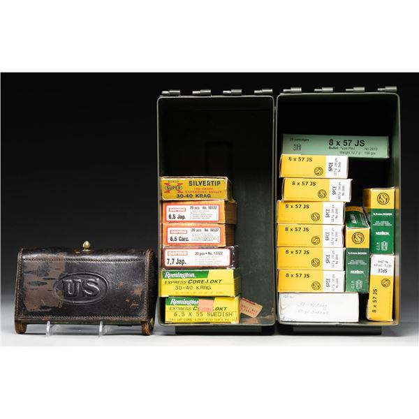 LOT OF MILITARY RIFLE AMMO.