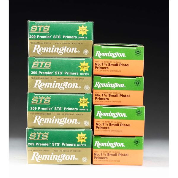 REMINGTON PRIMERS - 209 AND 1 1/2 SIZES.