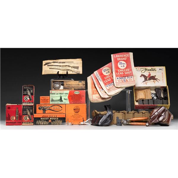VINTAGE RELOADING TOOLS AND SHOOTING ACCESSORIES.