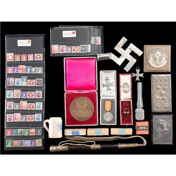 WWII GERMAN MEDALS, POLE TOP, DESK MEDALS & MORE.