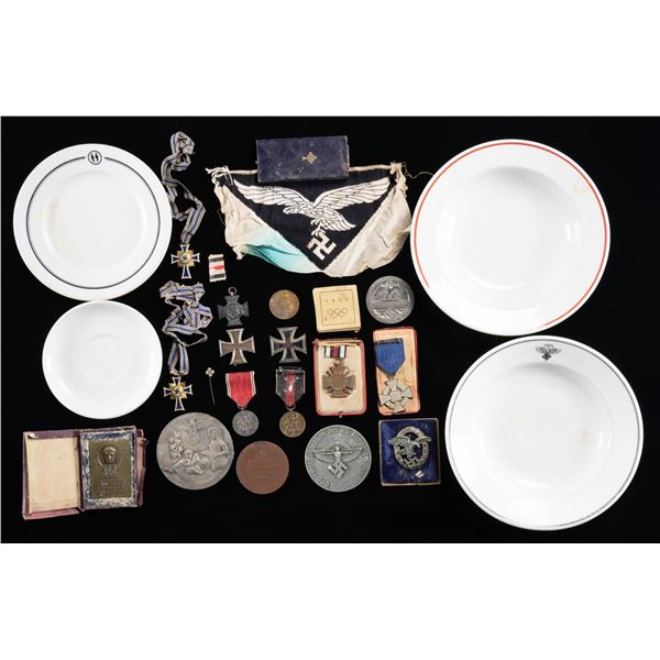 WWII GERMAN MEDALS, BADGES, AND MORE.