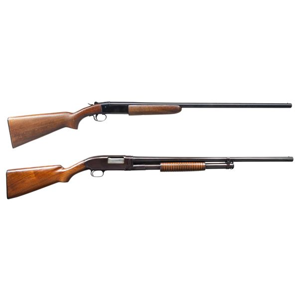 WINCHESTER MODEL 37 & 12 SHOTGUNS.