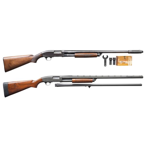 2 REMINGTON MODEL 31 PUMP ACTION SHOTGUNS.