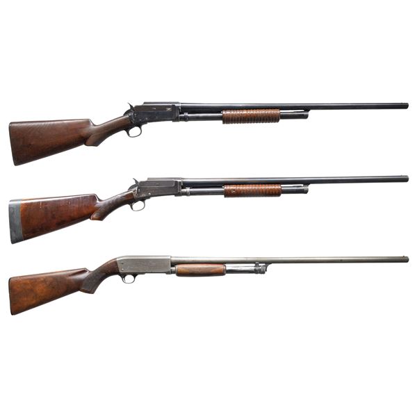 NATIONAL FIREARMS, MARLIN & ITHACA PUMP SHOTGUNS.