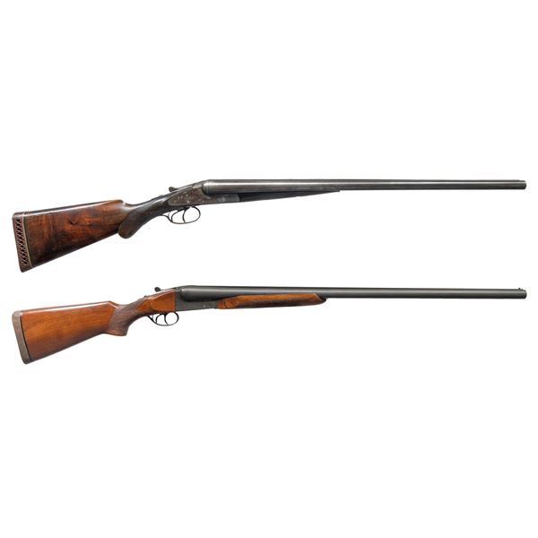 J. P. SAUER & CHURCHILL WINDSOR SXS SHOTGUNS.