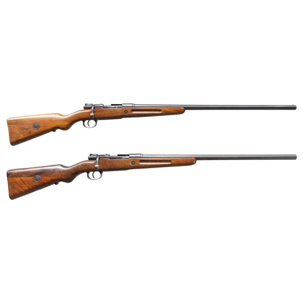 2 MAUSER GEHA BOLT ACTION SHOTGUNS.