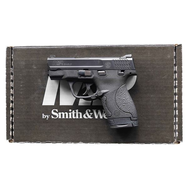 SMITH & WESSON M&P 9 SHIELD SEMI AUTO PISTOL.