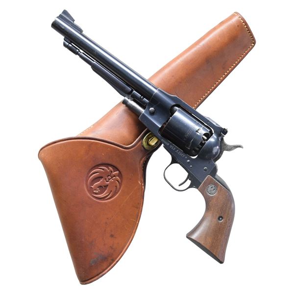 RUGER OLD ARMY REVOLVER WITH RUGER FLAP HOLSTER.