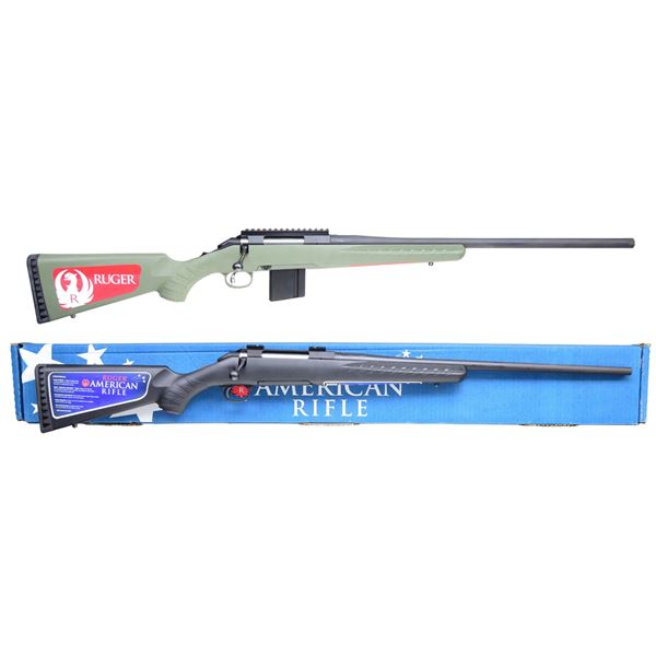 2 RUGER AMERICAN BOLT ACTION RIFLES.