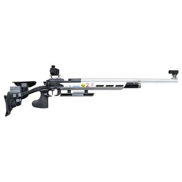 HAMMERLI MODEL AR 20 SILVER MATCH AIR RIFLE.