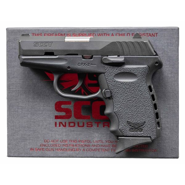 SCCY CPX-2 SEMI AUTO PISTOL WITH MATCHING FACTORY