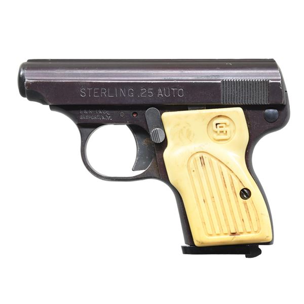 STERLING "25 AUTO" SEMI AUTO PISTOL.