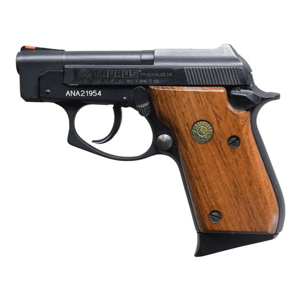 TAURUS PT-22 SEMI AUTO PISTOL.