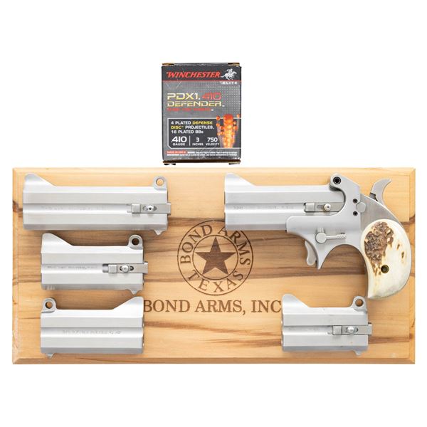 BOND ARMS & PAIR OF COLT DERINGERS.