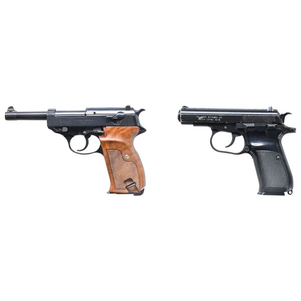 POST WAR WALTHER P.38 & CZ 82 SEMI AUTO PISTOLS.