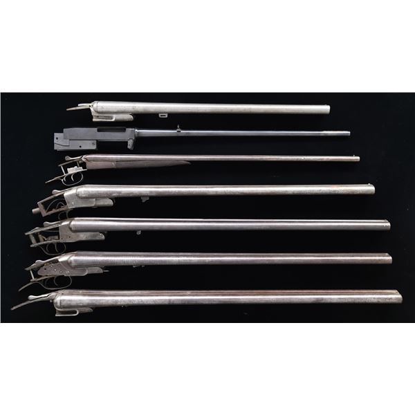 LOT OF 6 BARRELED SHOTGUN RECEIVERS & 1 BARRELED