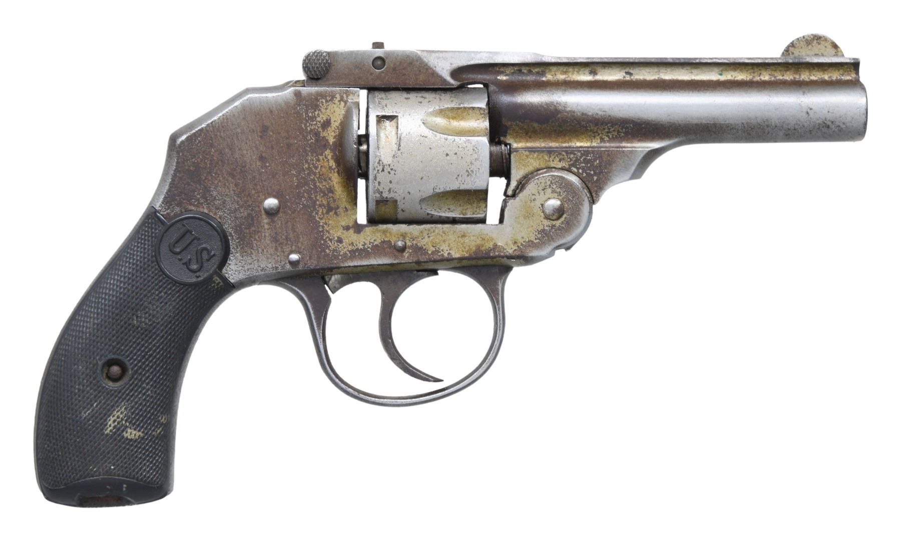 Atomatic Rovolver US REVOLVER CO. 32 AUTOMATIC HAMMERLESS REVOLVER. - Poulin Auctions