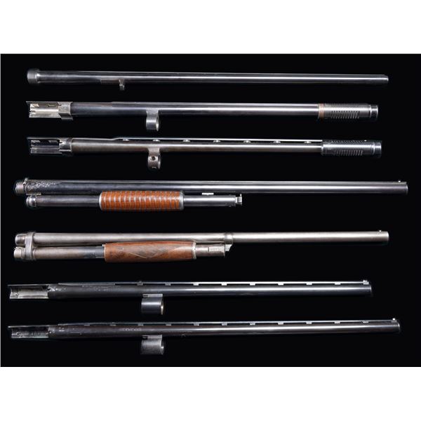 7 VERY NICE SHOTGUN BARRELS; WINCHESTER, BROWNING,